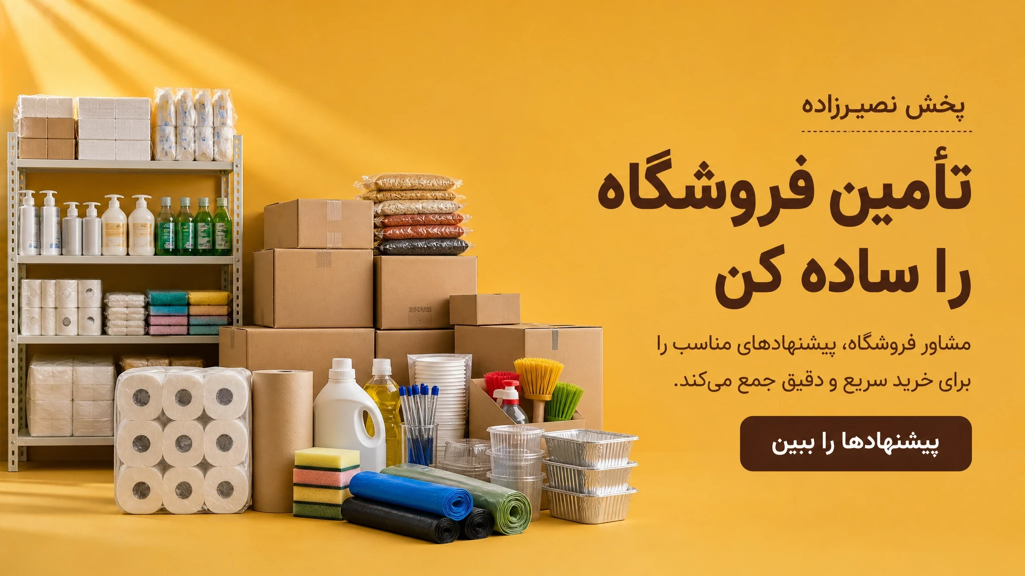 تأمین فروشگاه را ساده کن