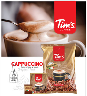 کاپوچینو تیمز Tims بسته 20 ساشه 25 گرمی