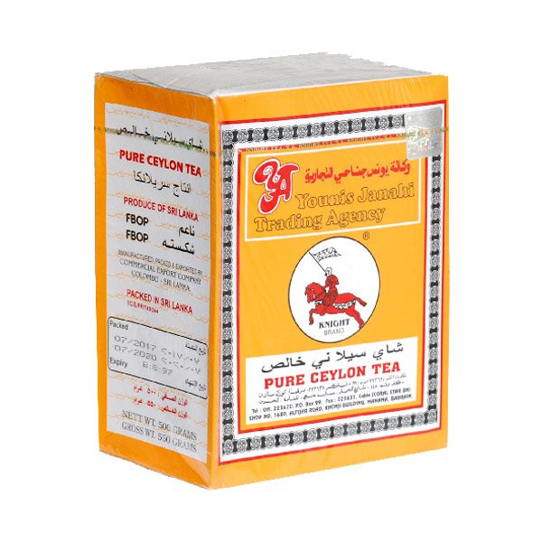 چای سیاه KNIGHT شوالیه پاکت ساده 400 گرم مدل اسب پرچم