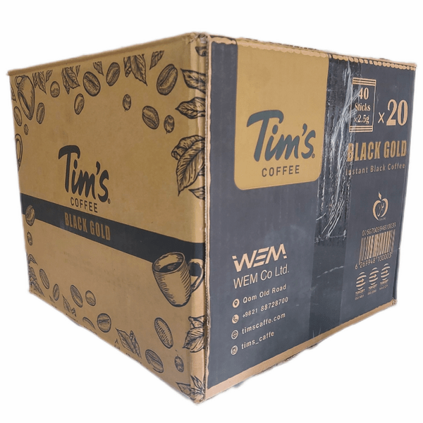 قهوه فوری تیمز بلک اسپرسو – 40 ساشه 2.5 گرمی