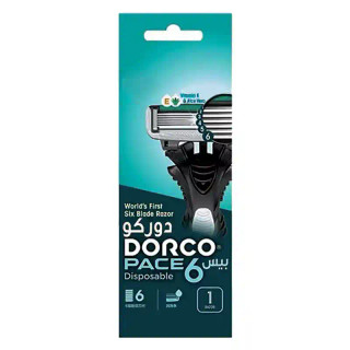 خود تراش 6 لبه دورکو اصلی مدل Pace 6 بسته تک عددی