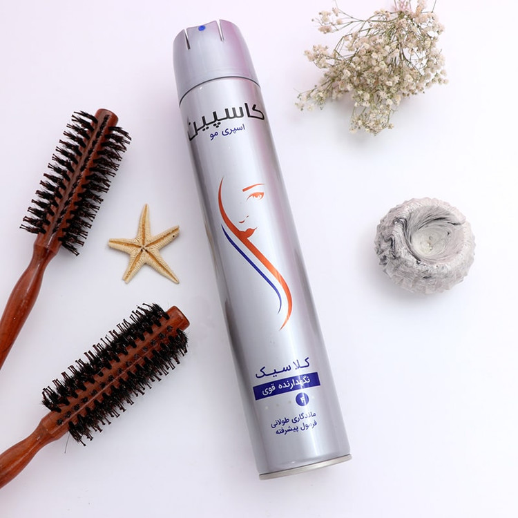 اسپری حالت دهنده مو کاسپین مدل کلاسیک حجم 500 میلی لیتر ( بدون مصرف کننده )