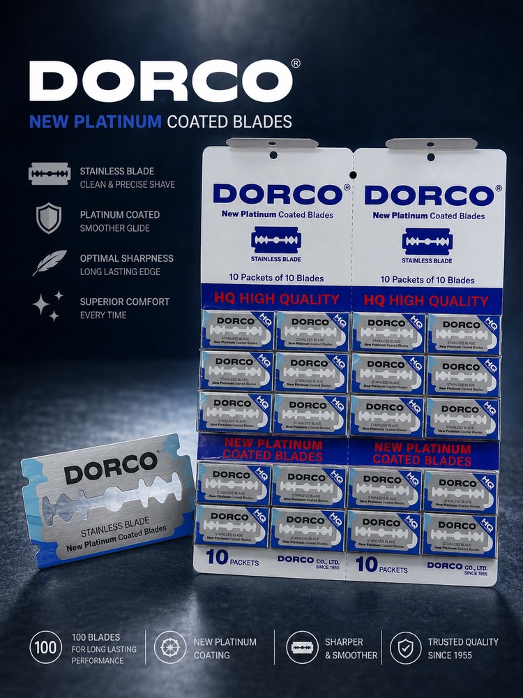 تیغ ورقی دورکو DORCO (فروش به صورت 20 بسته 10 عددی) اصلی تضمینی